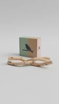 Natural Wood Bird Perch Set