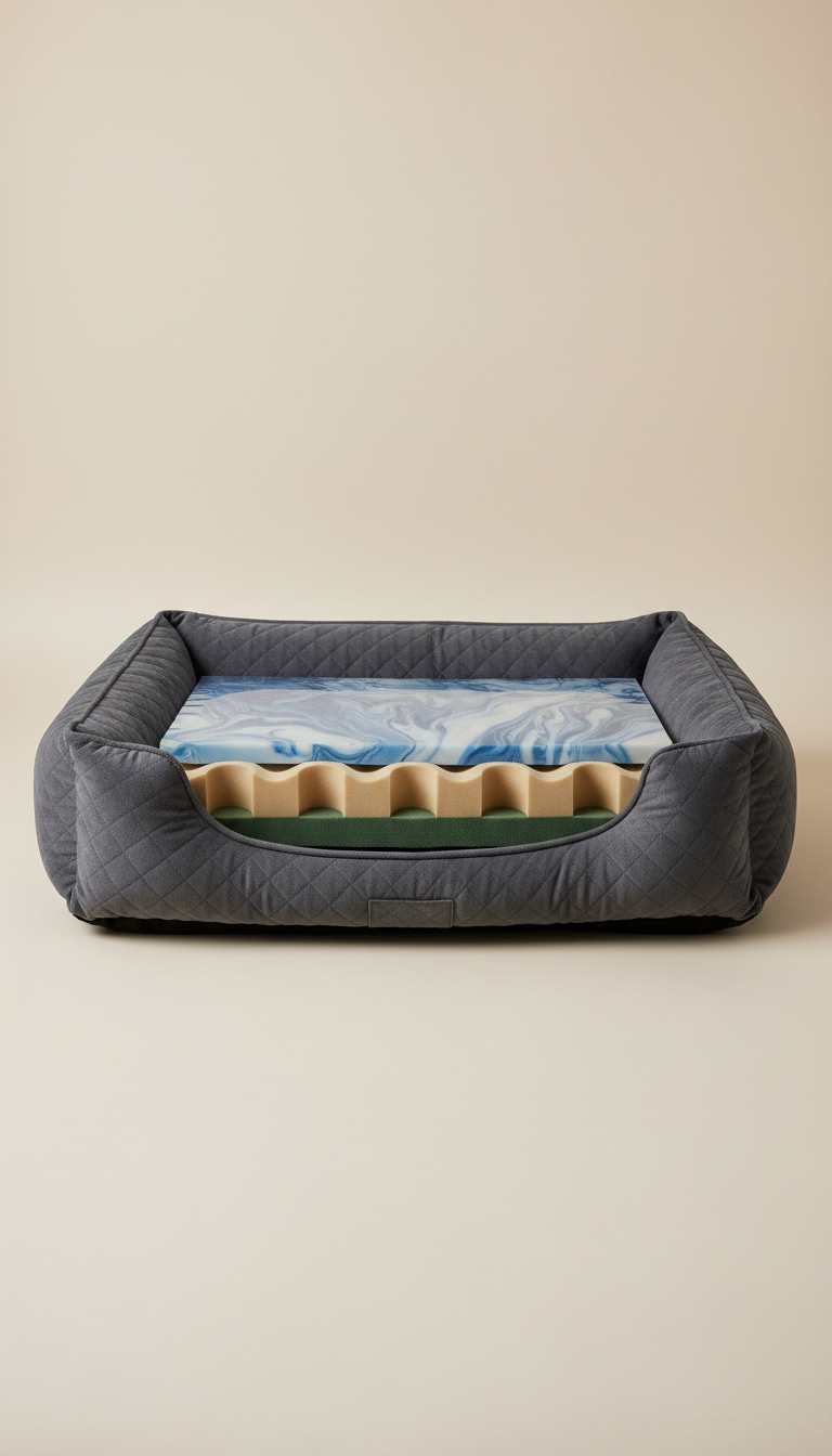 Orthopedic Dog Bed with High-Density Foam